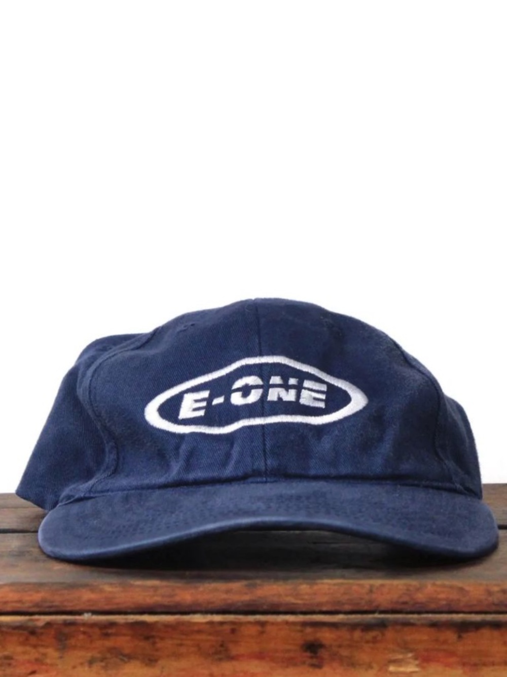 Vintage 90s E-ONE Navy Fire Truck Strapback Hat